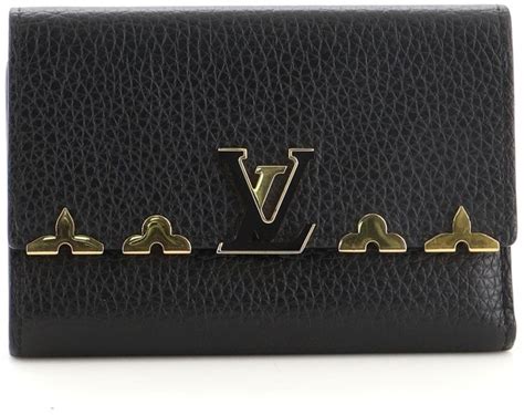 louis vuitton leather wallet|Capucines Compact Wallet .